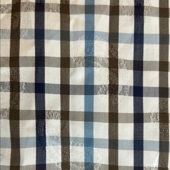 Etro Italy Designer Men's Plaid Button Down with subtle Paisley print sz 45 - Picture 4 of 9